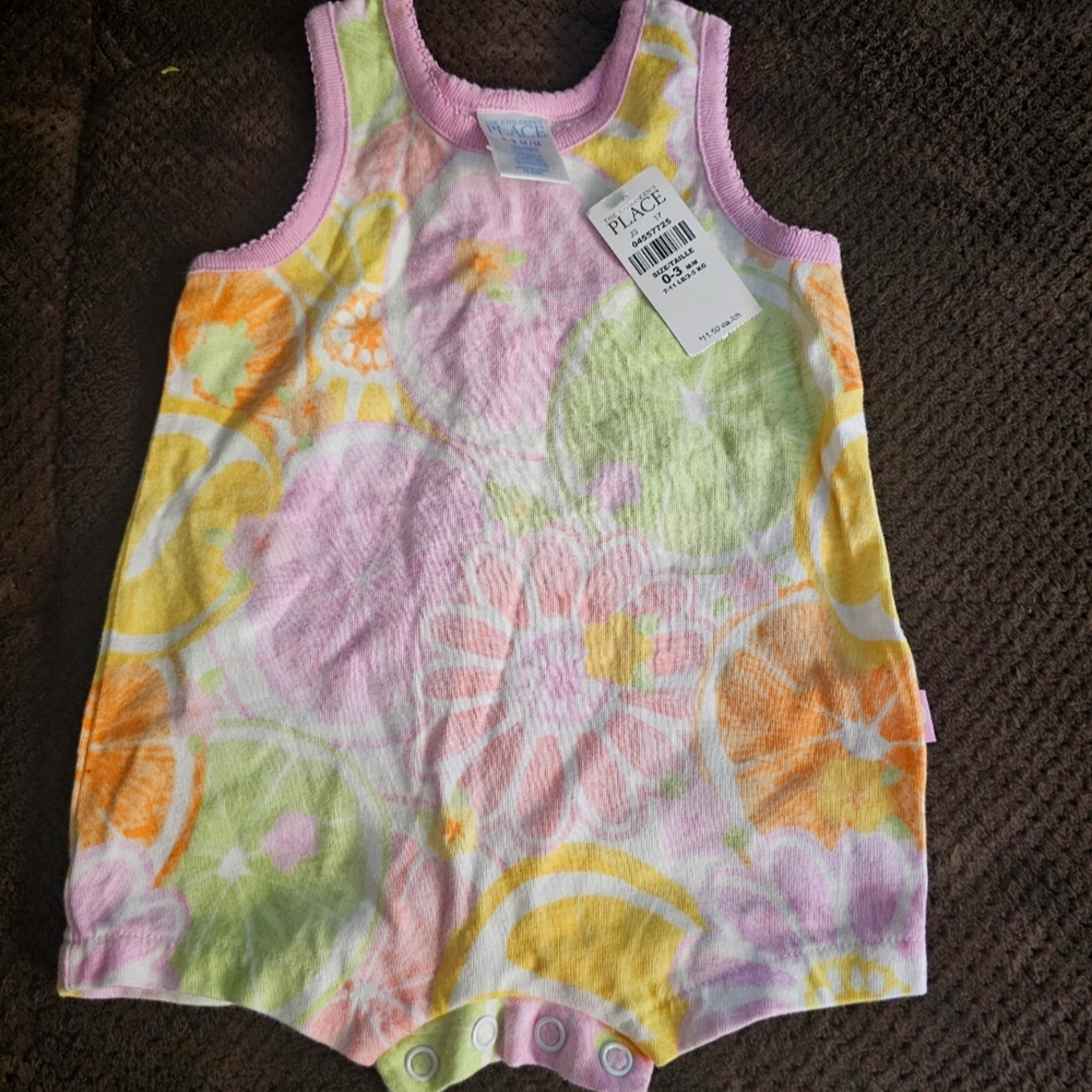 Infant 1 piece summer outfit